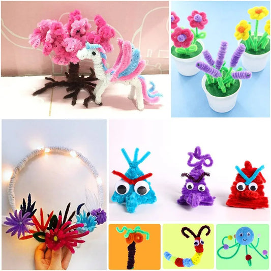 Rainbow Craft Toy Set for Kids DIY Handmade Projects Multiple Materials Party Entertainment Creative Handicraft Toys TMZ