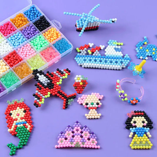 10 Colors 1000 Magical Water Mist Magic Beads Handmade Diy Magic Beads Educational Puzzle Children Toys