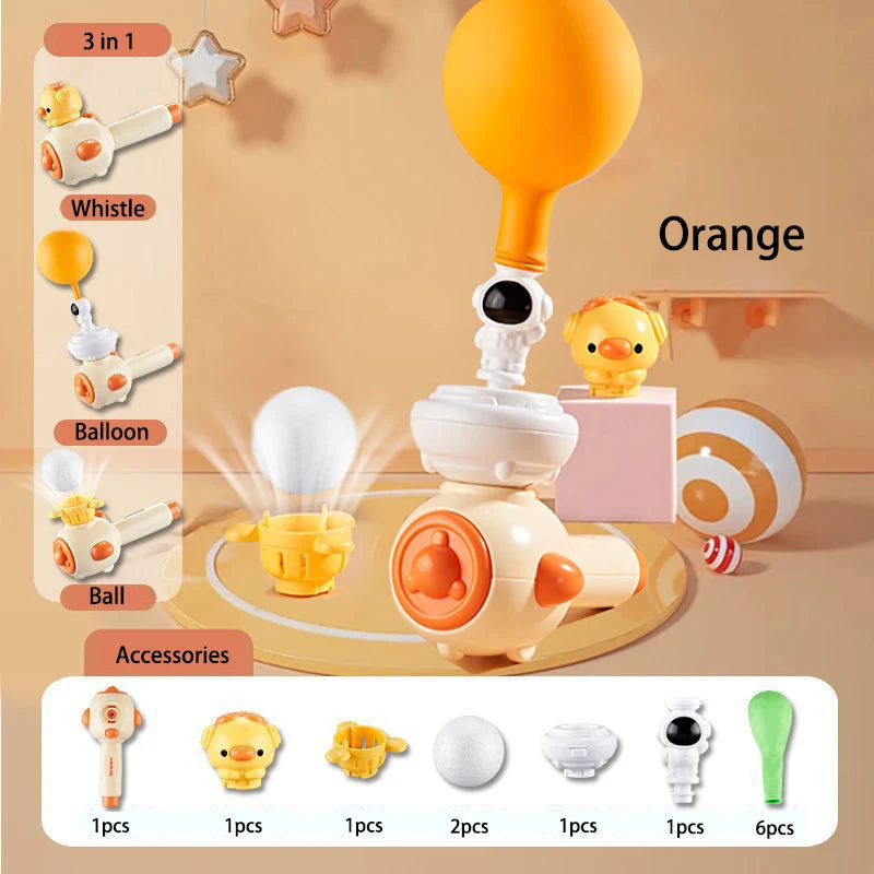 3 Style Montessori Toy Whistle Ball Blowing Floating Blow Pipe Ball Sensory Fine Motor Skills Educational Breathing Practice Toy