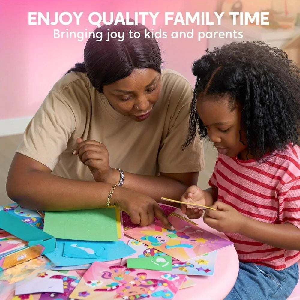 JOYFY Kids Foam Art Kit EVA Foam Stickers with 6 Art Board and 800+ Stickers DIY Arts Crafts for Boys Girls Age 3+ Birthday Gift