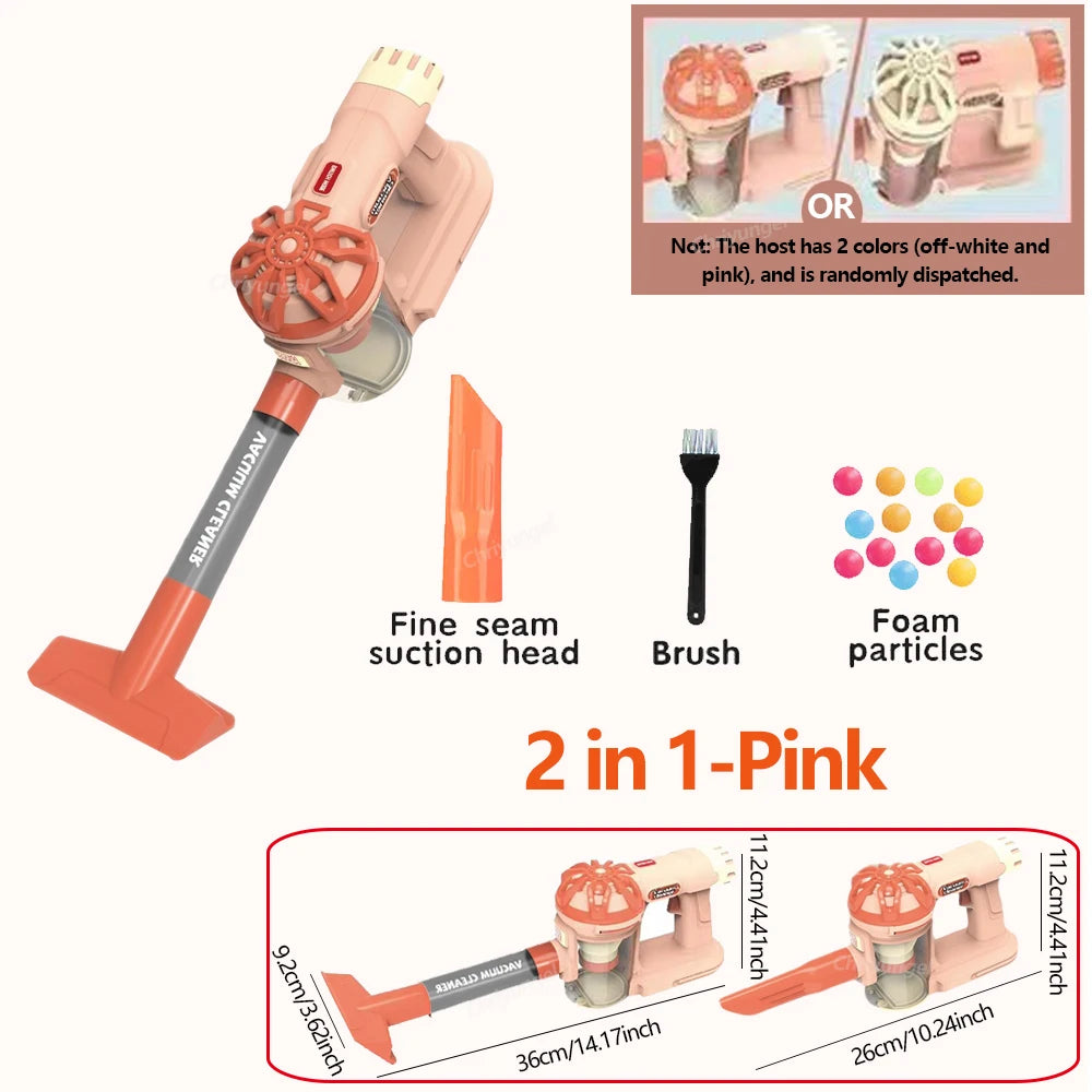 Kids Simulation Electric Vacuum Cleaner Cleaning Set for Toddlers Role Play Housekeeping Educational Toys Girl Boy Gifts