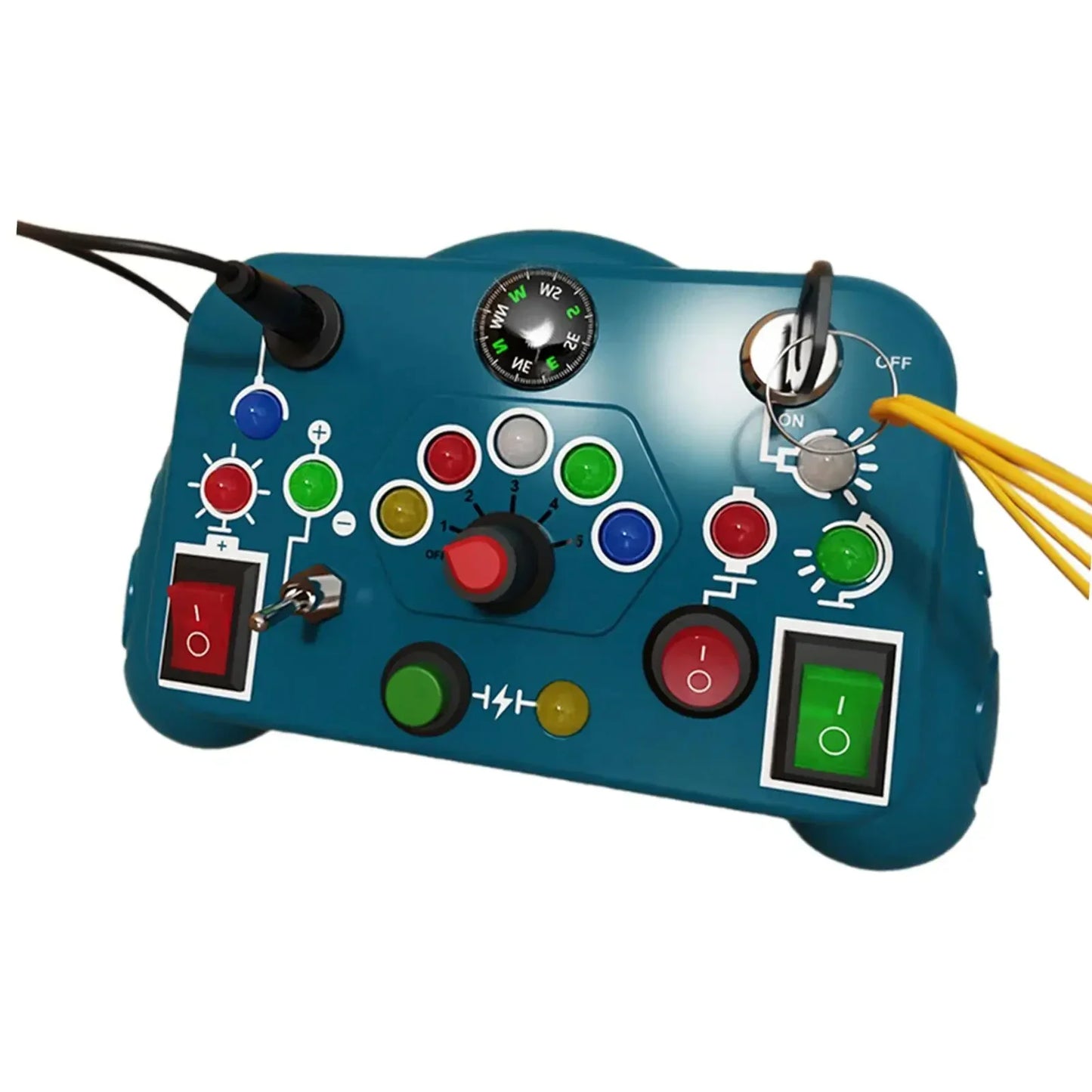 Busy Board Led Lights Switch Sensory Montessori Toys Portable Electric Puzzle Early Educational Puzzle Toy for Toddler Kids Gift