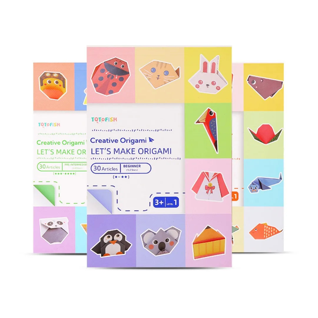 Origami Kit 30 Sheets Origami Paper Craft Guiding Book DIY Art Craft Projects Supplies for Beginners Children Kids Boys Girls