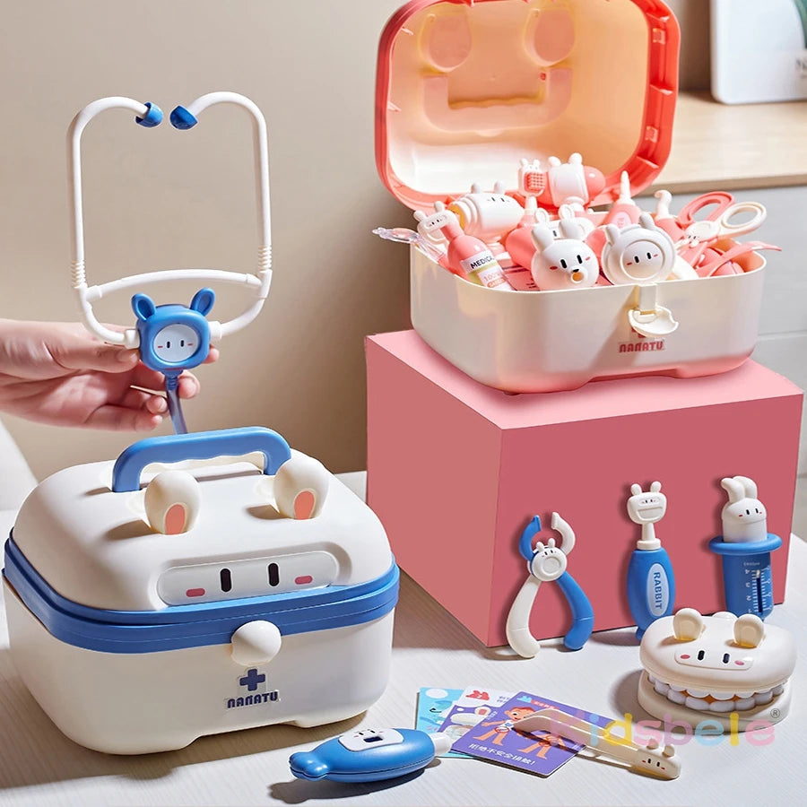 Kids Doctor Play Set – Medical Kit Toys with Stethoscope, Syringe, Dentist Tools, Educational Role Play Gift for Boys & Girls