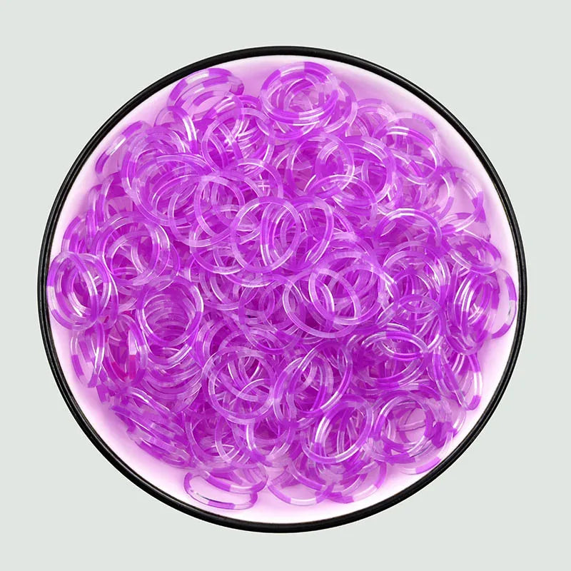 600pcs Colorful Rubber Loom Bands Refill Kit for Boy Girl DIY Craft Gift Set  Rubber Band Loom Make Bracelet Children's Toys