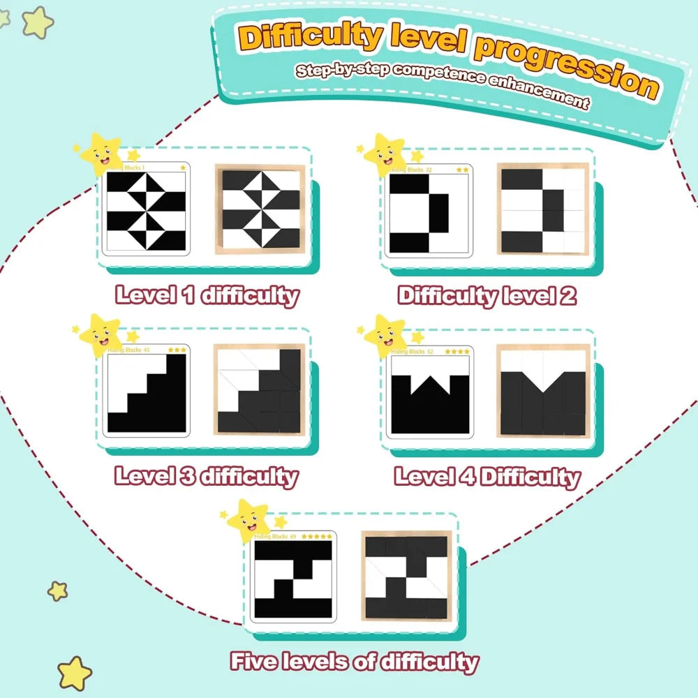 120 Level Block Cube Puzzle with Storage Hidden Geometric Shape Pattern 3D Thinking Training Montessori education Children toys