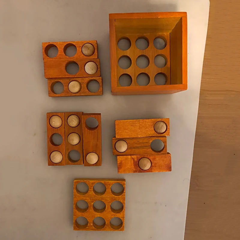 Difficult Wooden Brain Teaser Puzzles for Kids Children & Adults Thirty-six Stratagems LuBan IQ Test Toys Mind Challenge Games