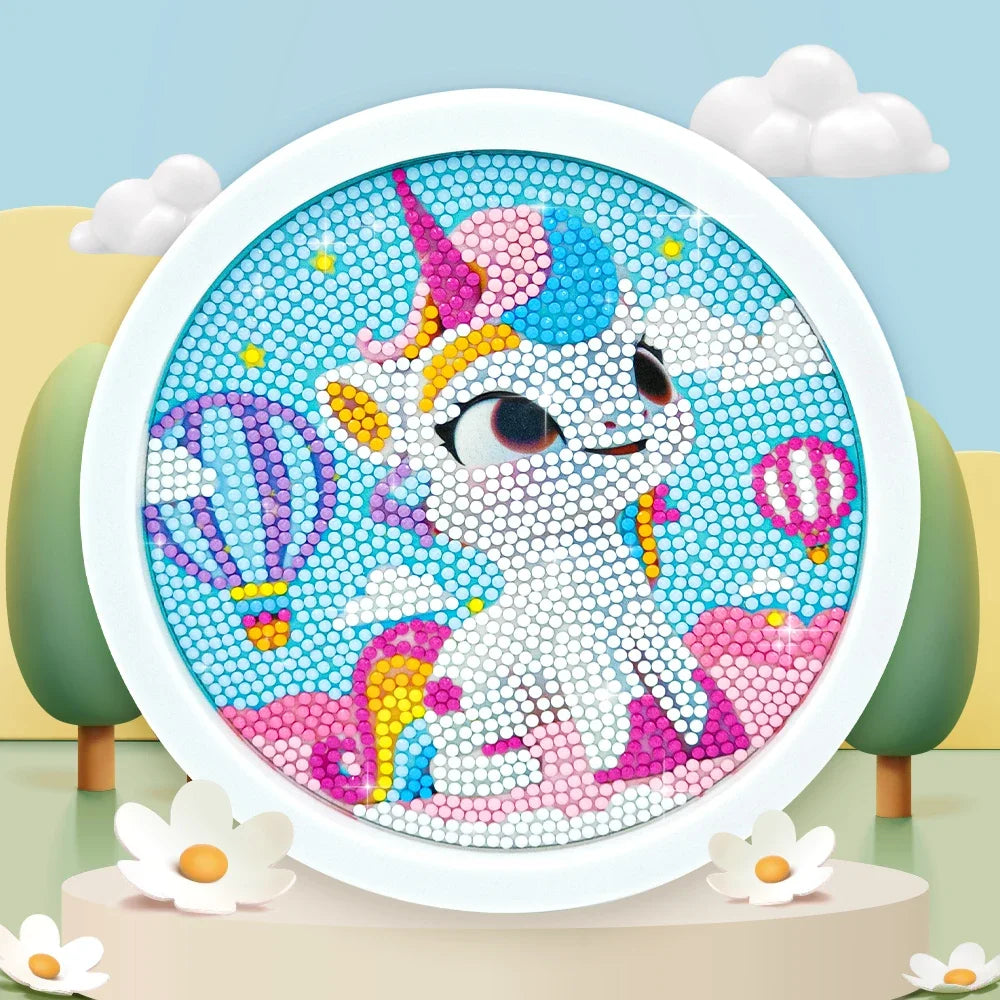 Diamond Painting Set Cute Unicorn Beginner Diamond Painting Set 5D DIY Children and Adults Diamond Painting Photo Frame Craft