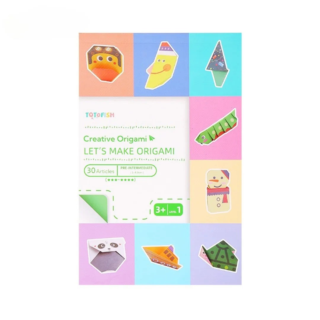 Origami Kit 30 Sheets Origami Paper Craft Guiding Book DIY Art Craft Projects Supplies for Beginners Children Kids Boys Girls