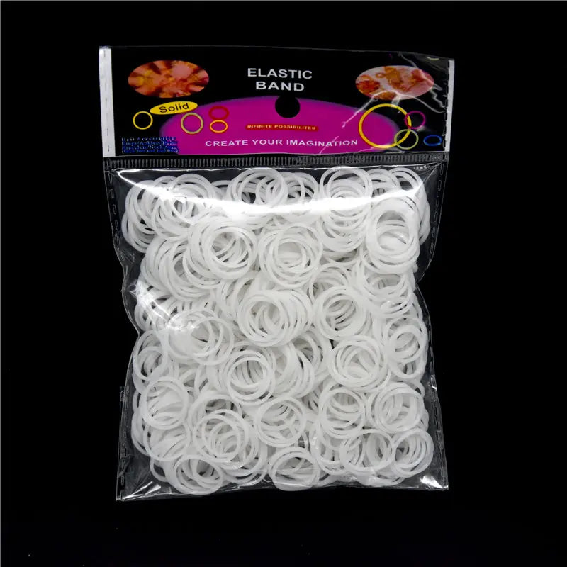 600pcs Colorful Rubber Loom Bands Refill Kit for Boy Girl DIY Craft Gift Set  Rubber Band Loom Make Bracelet Children's Toys