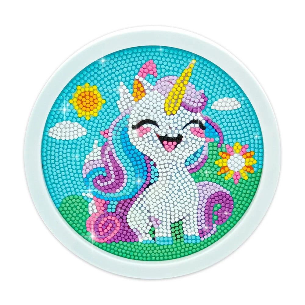 Diamond Painting Set Cute Unicorn Beginner Diamond Painting Set 5D DIY Children and Adults Diamond Painting Photo Frame Craft