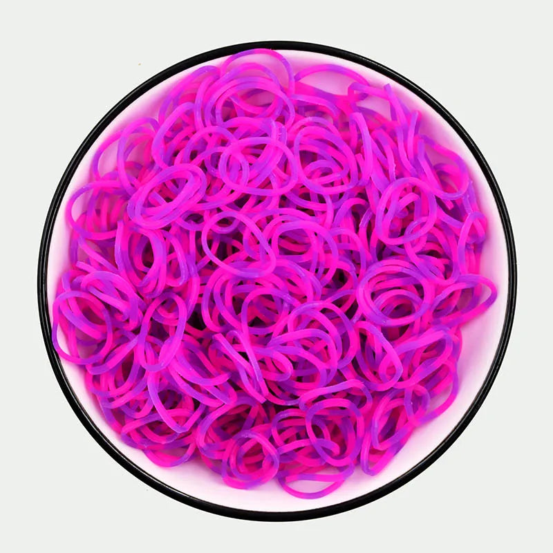 600pcs Colorful Rubber Loom Bands Refill Kit for Boy Girl DIY Craft Gift Set  Rubber Band Loom Make Bracelet Children's Toys