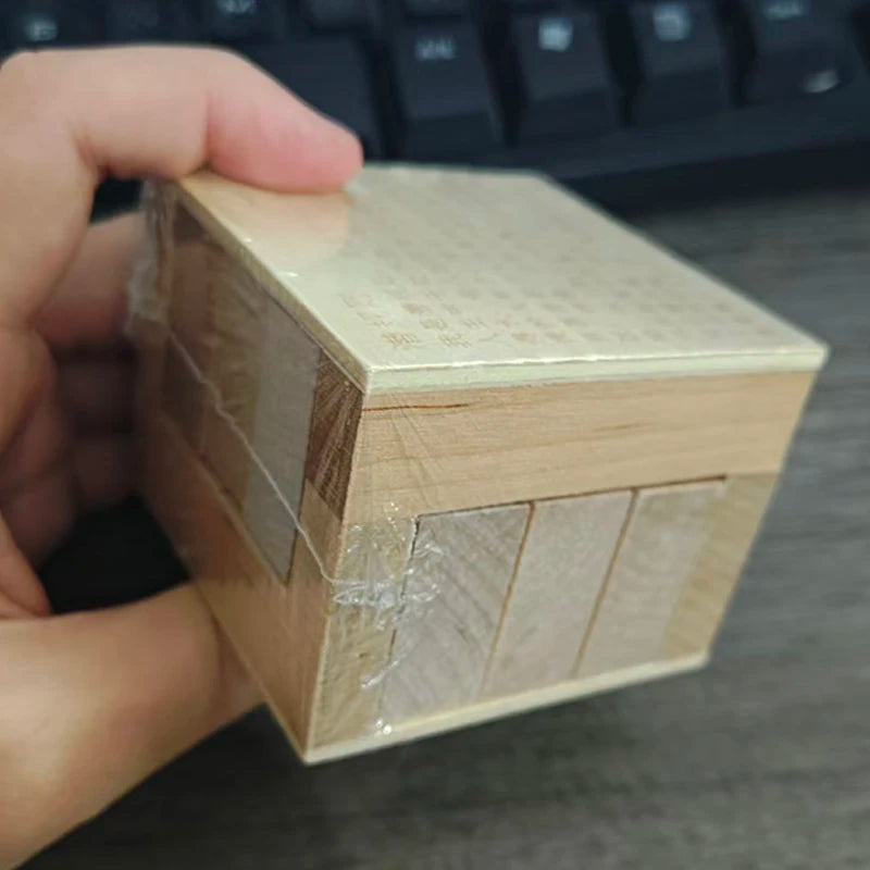 Creative Unlock Interlocking Puzzle 3D Wooden Brain Teasers For Adults Kids IQ Test Toys Educational Mind Challenge Gift