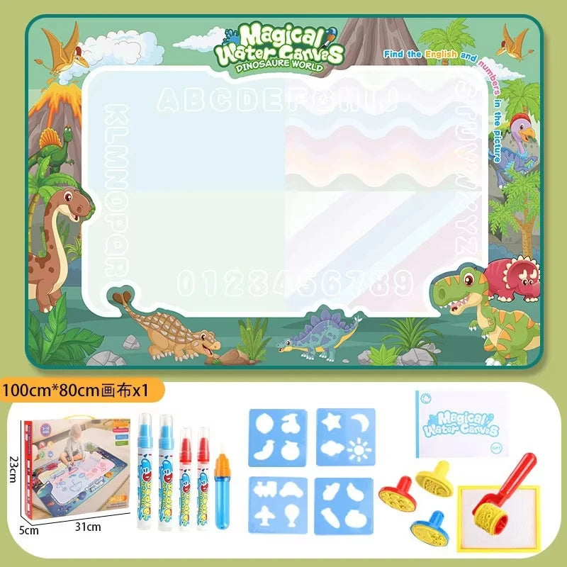 Oversized Magical Water Canvas pens Montessori Toys Learning Blanket Writing Children Drawing Repeated Graffiti Painting kid toy