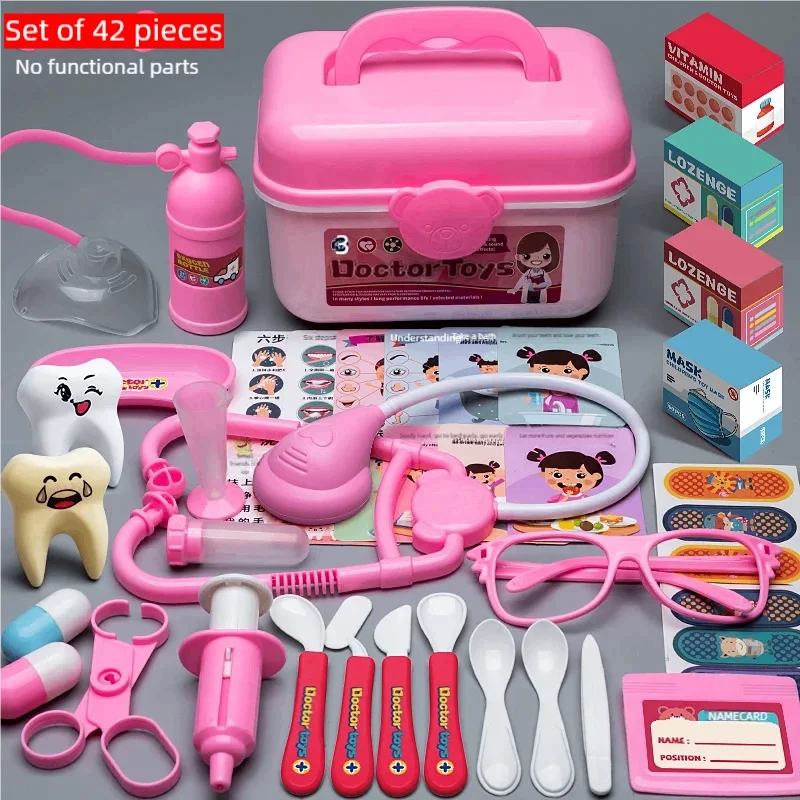 WizKidz Doctor Nurse Role Play Set Medical Tools With Stethoscope & Injectors In A Pretend Play Trolley Box Ideal Gift for Kids