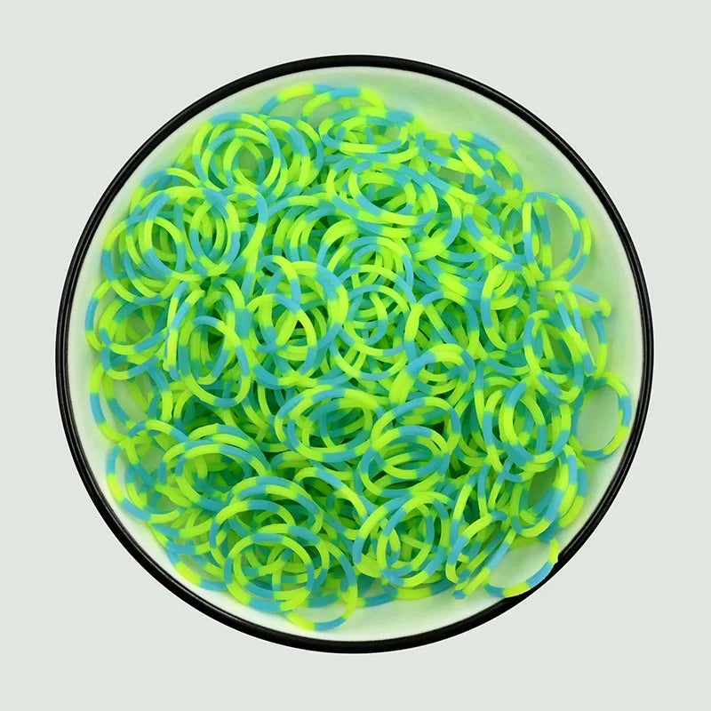 600pcs Colorful Rubber Loom Bands Refill Kit for Boy Girl DIY Craft Gift Set  Rubber Band Loom Make Bracelet Children's Toys