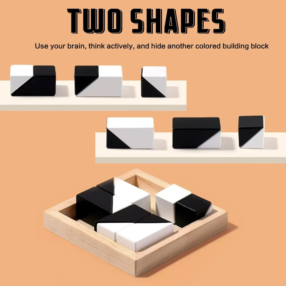120 Level Block Cube Puzzle with Storage Hidden Geometric Shape Pattern 3D Thinking Training Montessori education Children toys