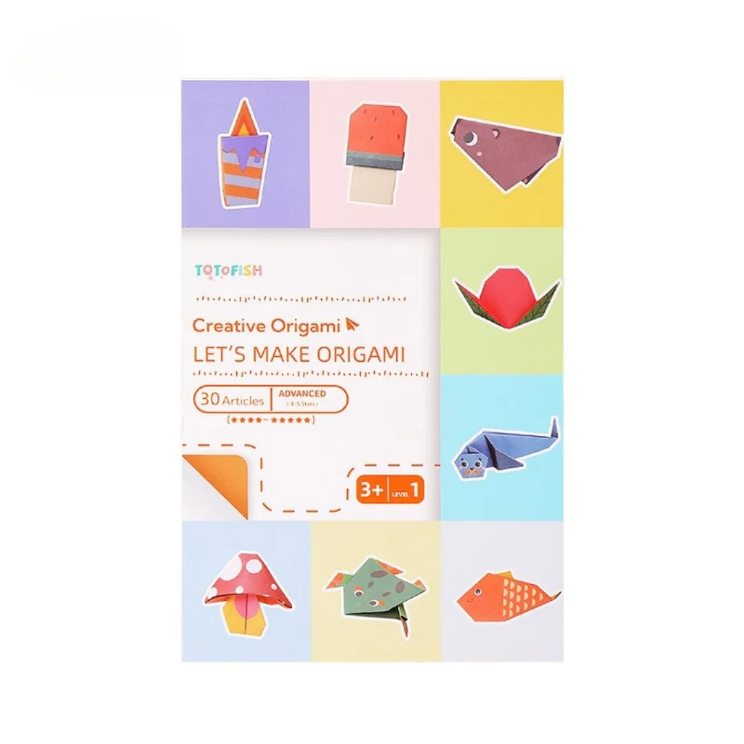 Origami Kit 30 Sheets Origami Paper Craft Guiding Book DIY Art Craft Projects Supplies for Beginners Children Kids Boys Girls