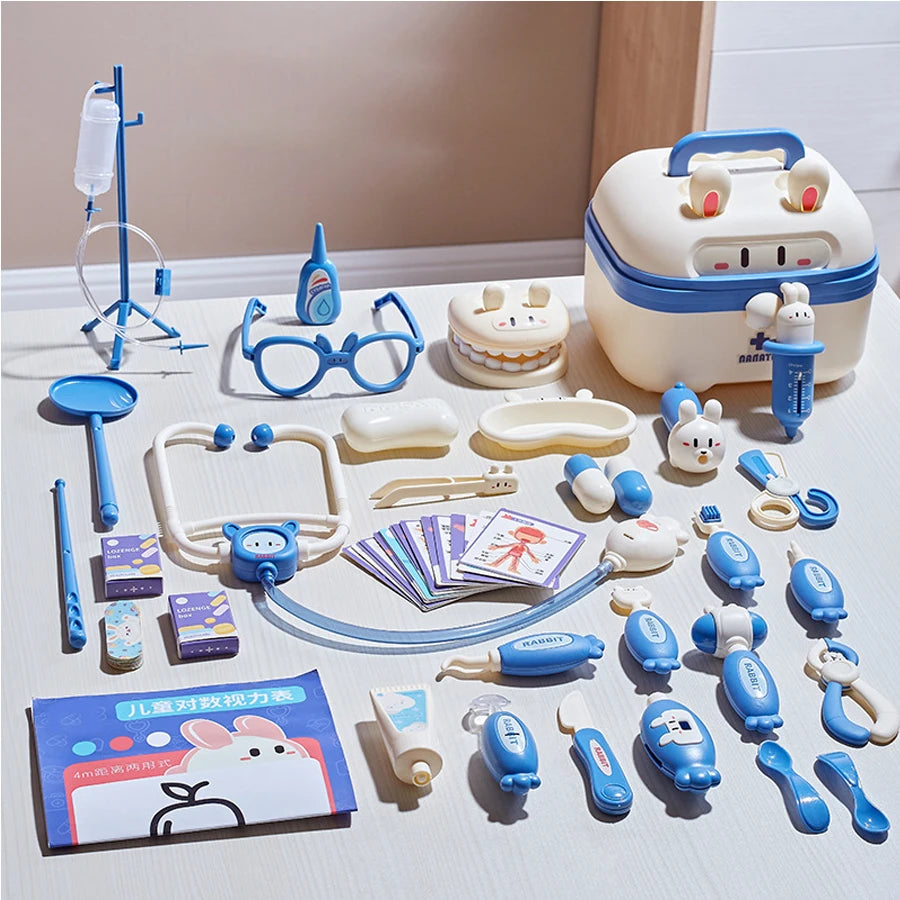 Kids Doctor Play Set – Medical Kit Toys with Stethoscope, Syringe, Dentist Tools, Educational Role Play Gift for Boys & Girls