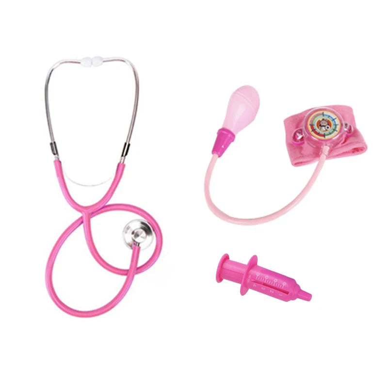 Children Doctors Toy Pretend Play Toys Doctor Nurse Coat Simulated Stethoscope Role-playing Games Festival Gift for Kids TMZ