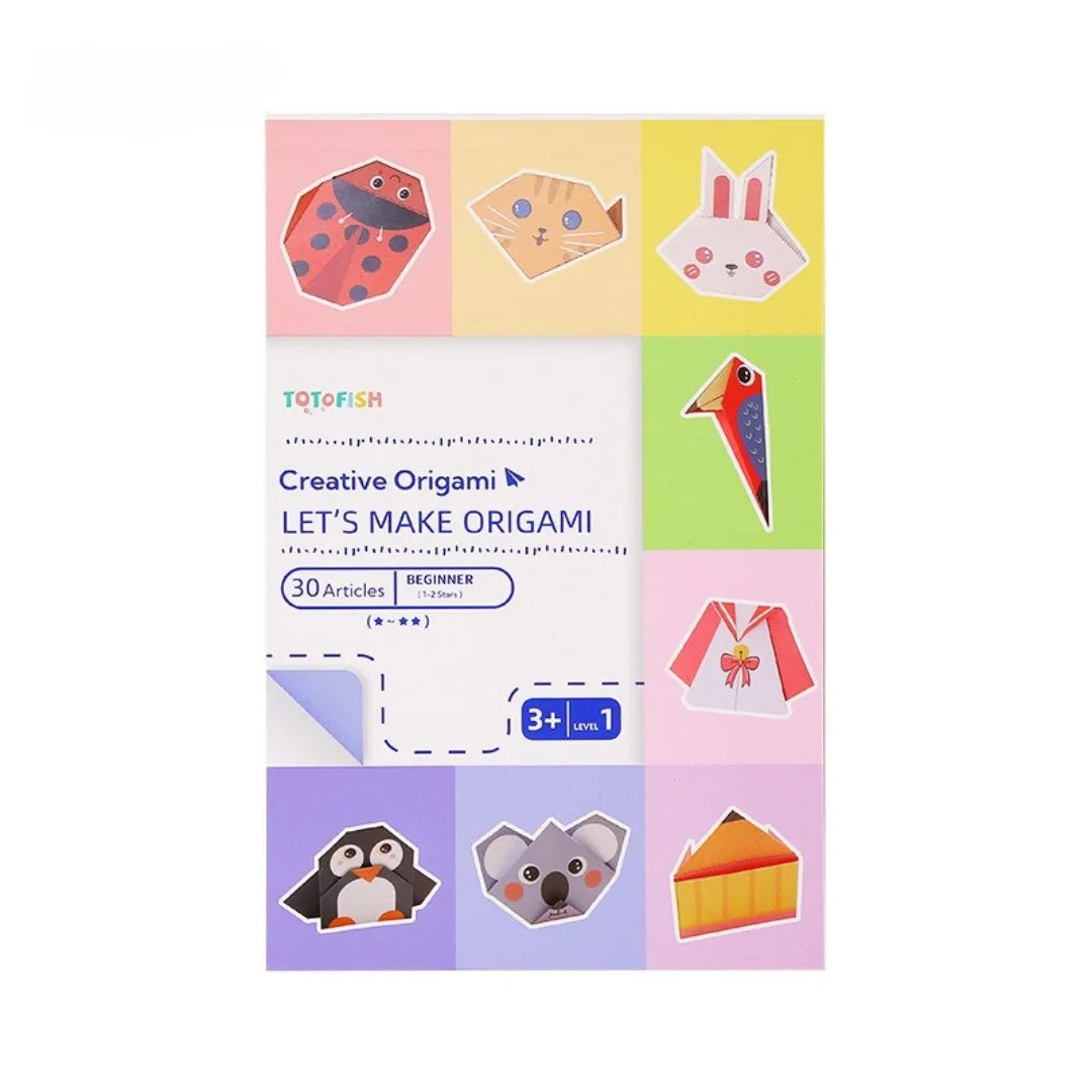Origami Kit 30 Sheets Origami Paper Craft Guiding Book DIY Art Craft Projects Supplies for Beginners Children Kids Boys Girls