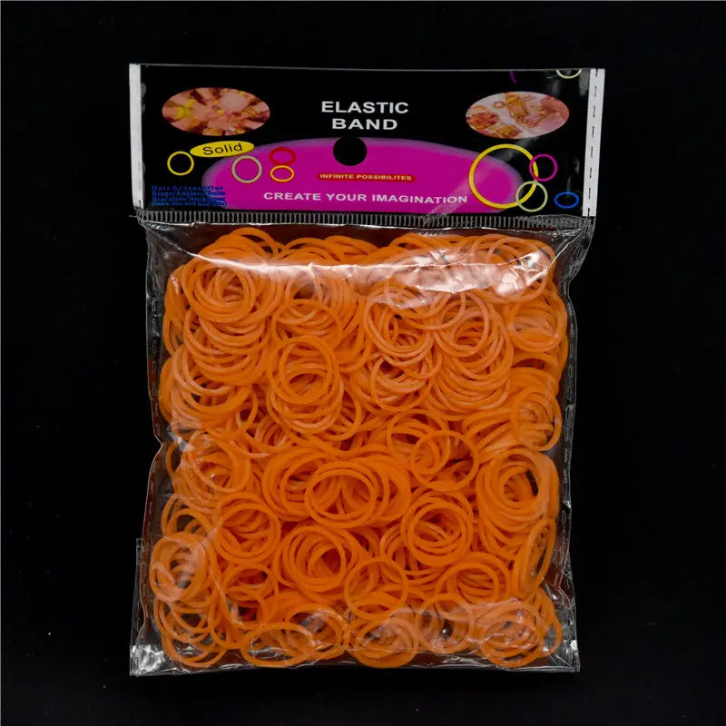 600pcs Colorful Rubber Loom Bands Refill Kit for Boy Girl DIY Craft Gift Set  Rubber Band Loom Make Bracelet Children's Toys
