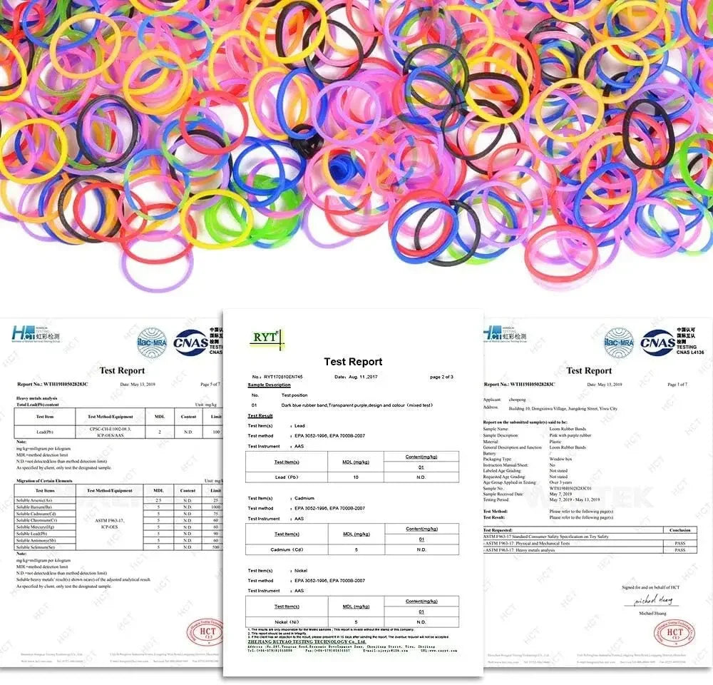 600pcs Colorful Rubber Loom Bands Refill Kit for Boy Girl DIY Craft Gift Set  Rubber Band Loom Make Bracelet Children's Toys