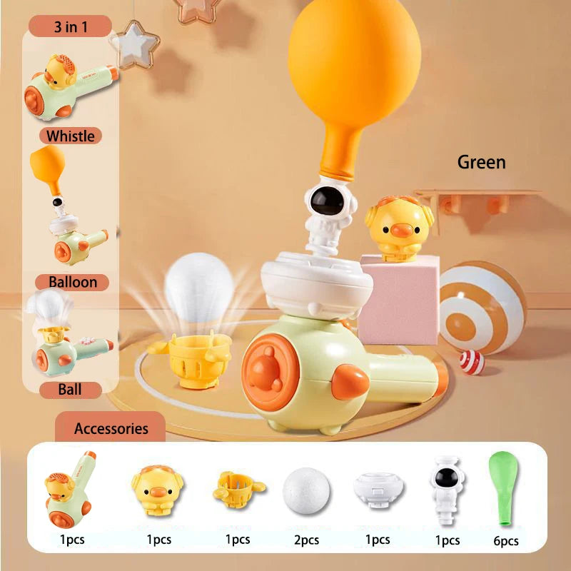 3 Style Montessori Toy Whistle Ball Blowing Floating Blow Pipe Ball Sensory Fine Motor Skills Educational Breathing Practice Toy