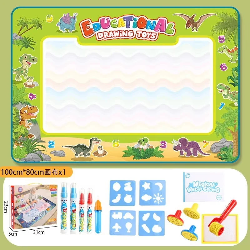 Oversized Magical Water Canvas pens Montessori Toys Learning Blanket Writing Children Drawing Repeated Graffiti Painting kid toy