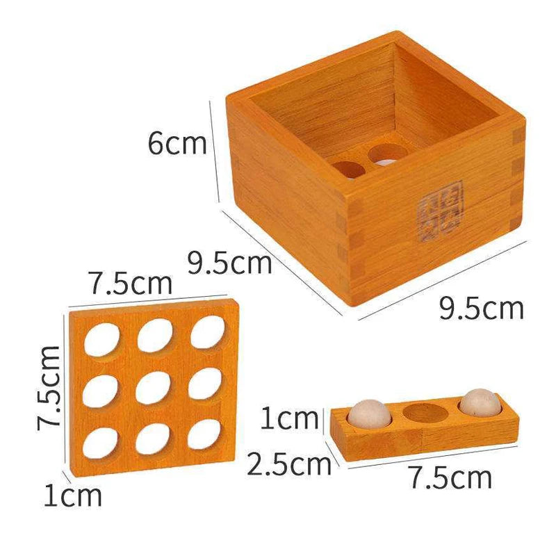 Difficult Wooden Brain Teaser Puzzles for Kids Children & Adults Thirty-six Stratagems LuBan IQ Test Toys Mind Challenge Games