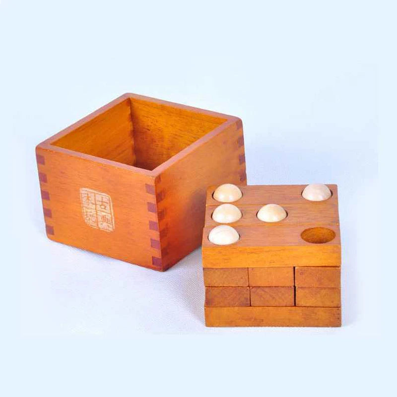 Difficult Wooden Brain Teaser Puzzles for Kids Children & Adults Thirty-six Stratagems LuBan IQ Test Toys Mind Challenge Games