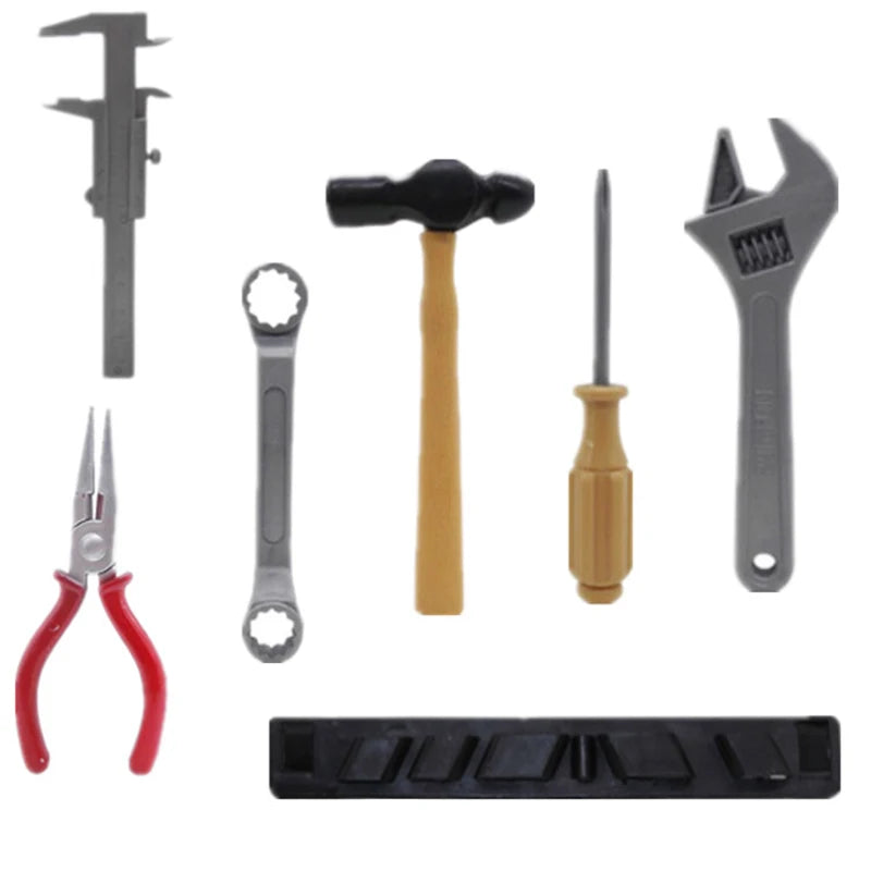 Kids Toys Simulation Repair Tools Set for Boy Safe Plastic Children Maintenance Tools Screwdriver Hammer Tongs Pretend Play Toy