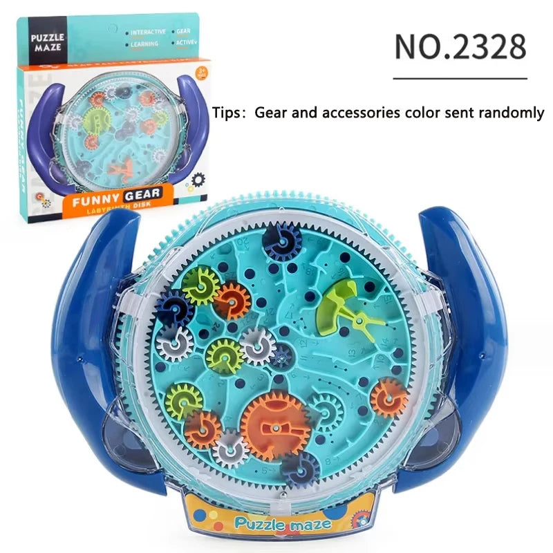 3D Creative Puzzle Maze Magic Transparent Puzzle Speed Cube Rolling Ball Magic UFO Maze Toys For Children Stress Reliever Toys