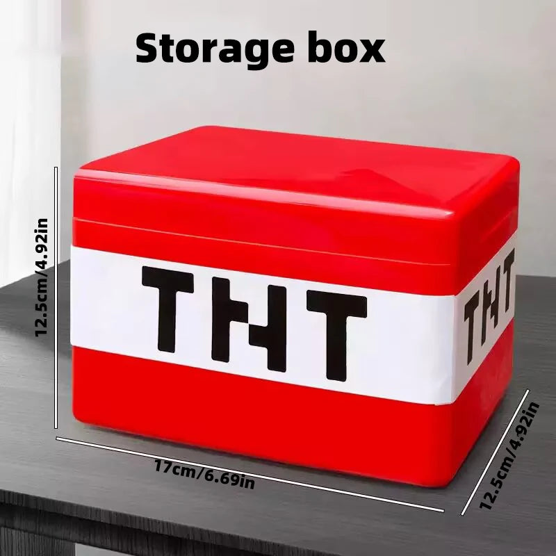 TNT Building Block Storage Box, Magnetic Building Blocks Toy, Building Block Set, Children's DIY Assembly Toy Building Blocks,