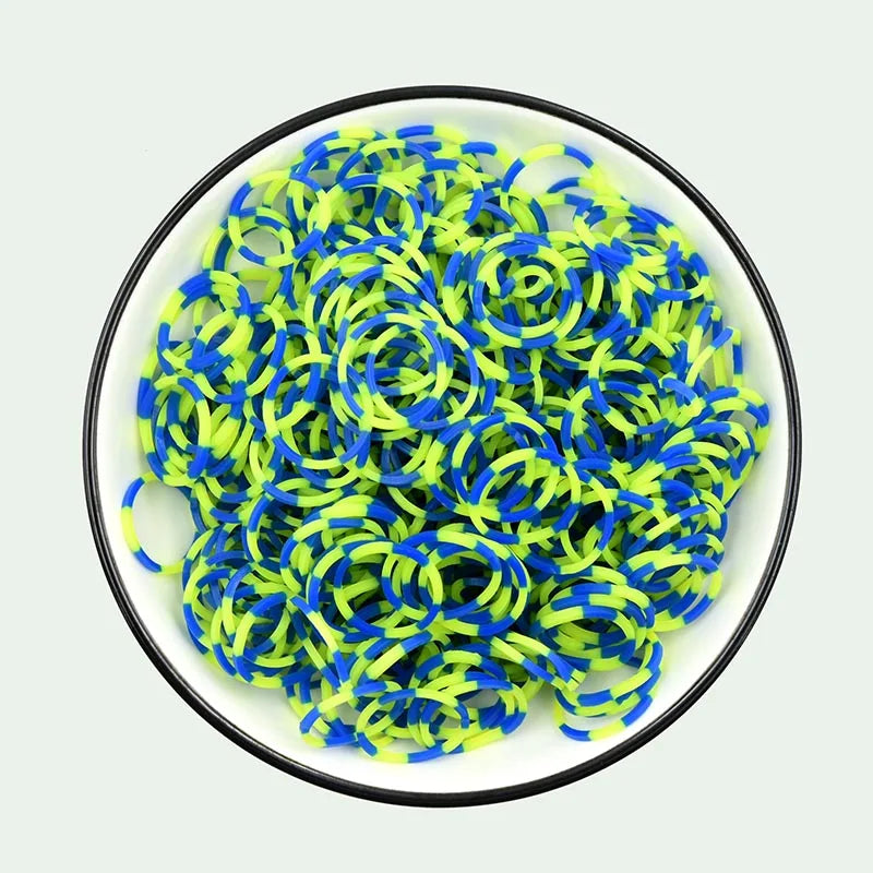 600pcs Colorful Rubber Loom Bands Refill Kit for Boy Girl DIY Craft Gift Set  Rubber Band Loom Make Bracelet Children's Toys