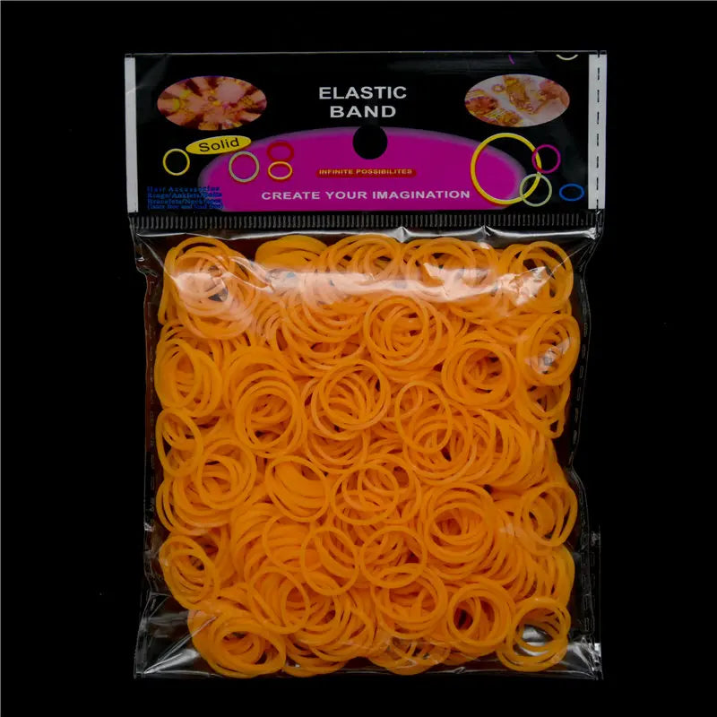 600pcs Colorful Rubber Loom Bands Refill Kit for Boy Girl DIY Craft Gift Set  Rubber Band Loom Make Bracelet Children's Toys
