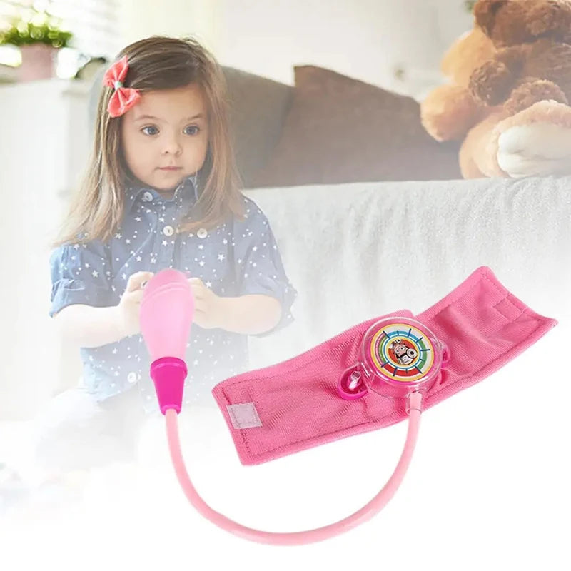 Children Doctors Toy Pretend Play Toys Doctor Nurse Coat Simulated Stethoscope Role-playing Games Festival Gift for Kids TMZ