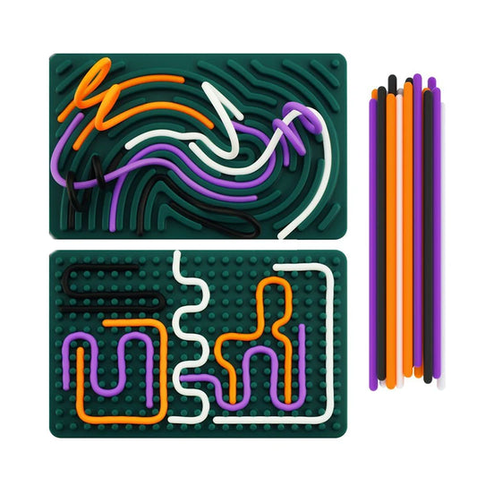 Color Cognition Sensory Activity Ball Montessori Toy Relaxing Stress Colored Silicone Rod Motor Skills Travel Toy Gift Kid Boy