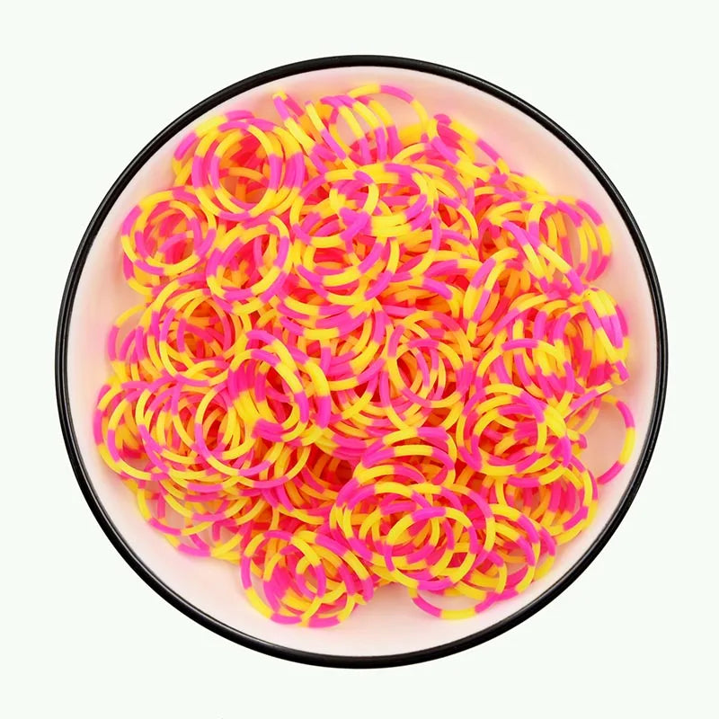 600pcs Colorful Rubber Loom Bands Refill Kit for Boy Girl DIY Craft Gift Set  Rubber Band Loom Make Bracelet Children's Toys