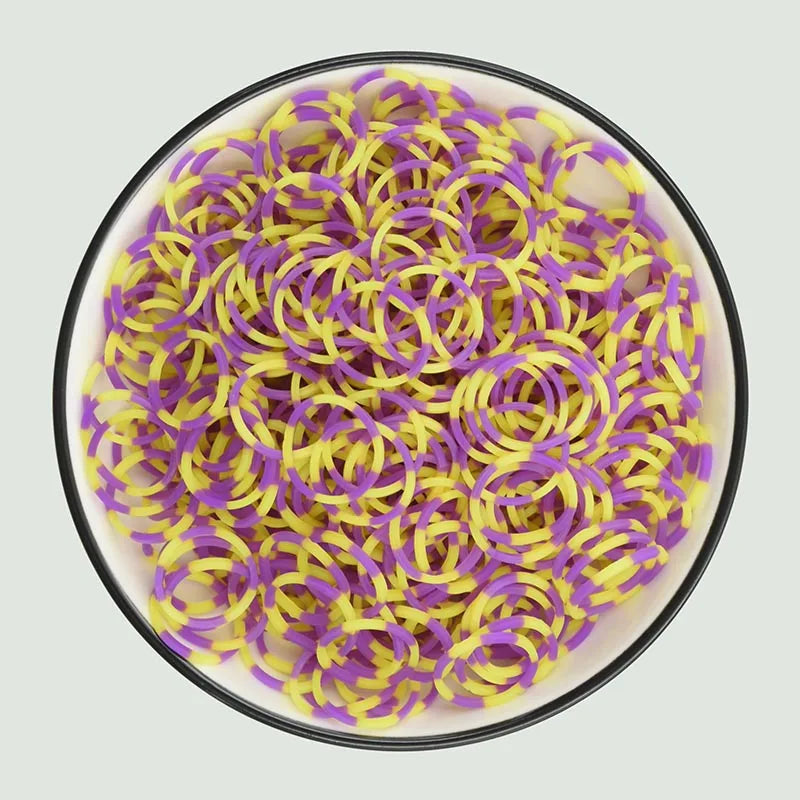 600pcs Colorful Rubber Loom Bands Refill Kit for Boy Girl DIY Craft Gift Set  Rubber Band Loom Make Bracelet Children's Toys