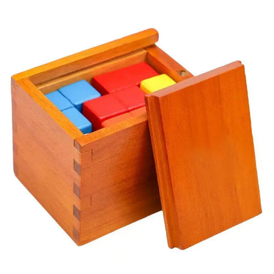 Wooden Magic Box Difficult Brain Teaser Geometric Puzzles for Adults Kids IQ Challenge Logical Thinking Games Educational Toys